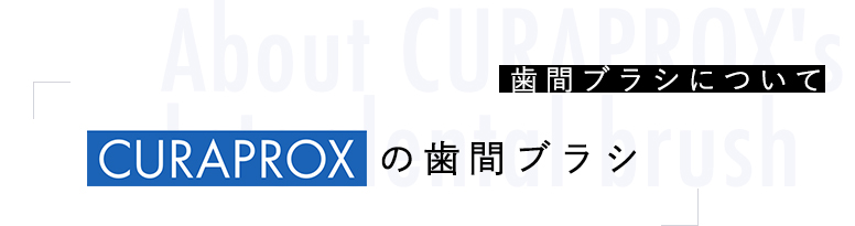 About CURAPROX's Interdental brush 歯間ブラシについてCURAPROXの歯間ブラシ