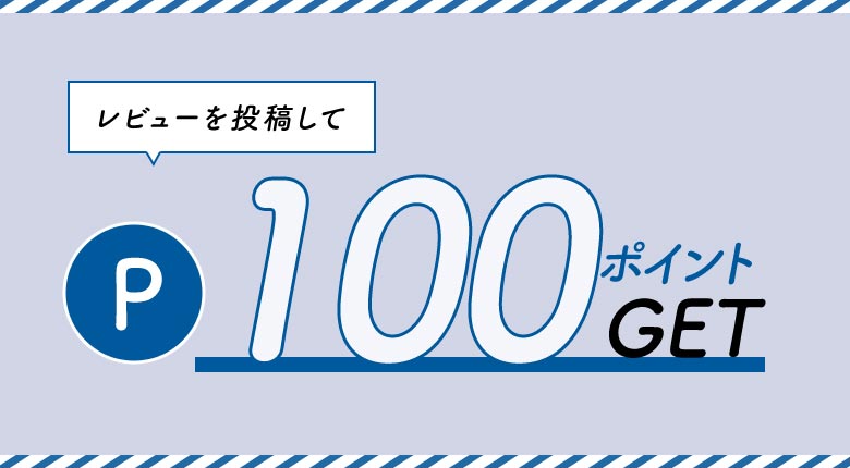 レビューを投稿してポイントゲット　100ポイント