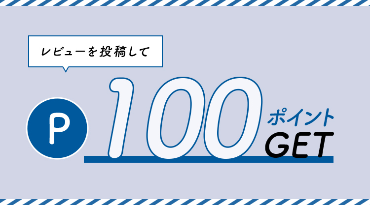 レビューを投稿してポイントゲット 100ポイント