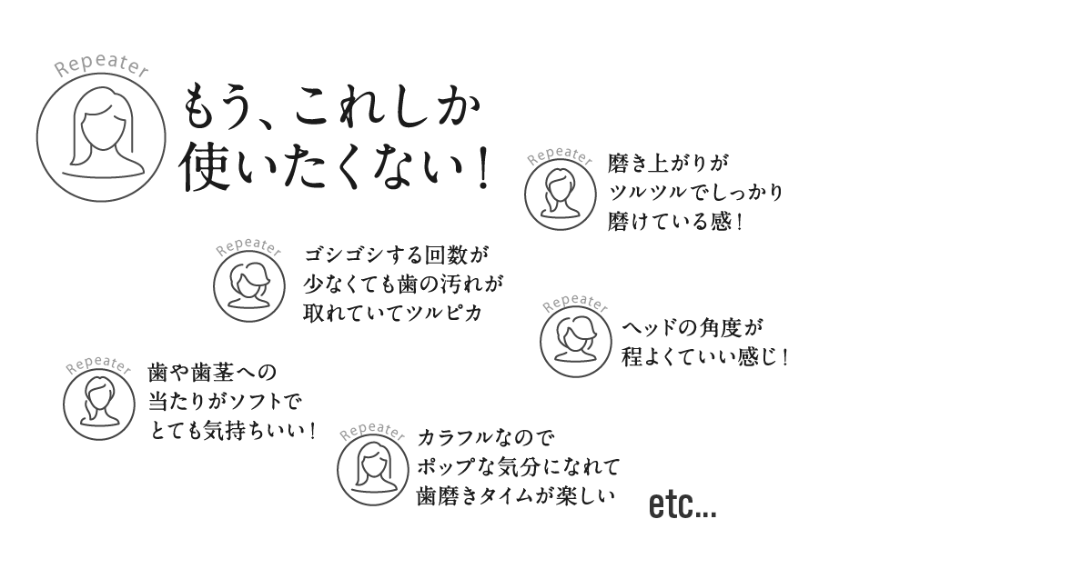 リピーター多数！もう､これしか使いたくない！ゴシゴシする回数が少なくても歯の汚れが取れていてツルピカ